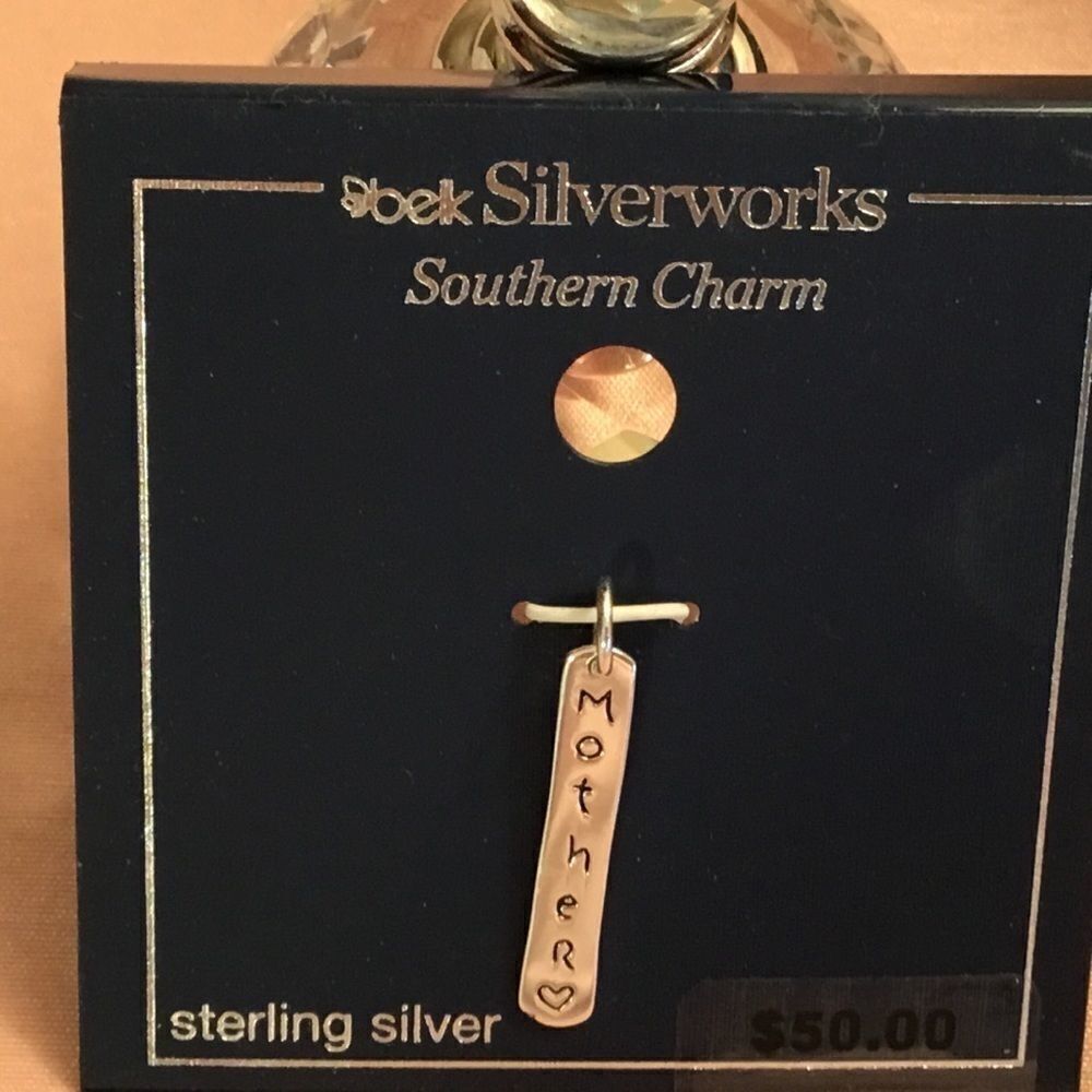 Silverworks Sterling Silver "Mother" Bar Necklace - Silver